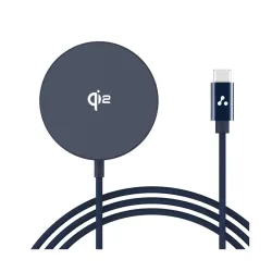 Ambrane 25W Qi2.2 Magsafe Wireless Charger, Fastest Wireless Charging - Charge 50% in 30 mins, New Qi2.2 Certified Techn