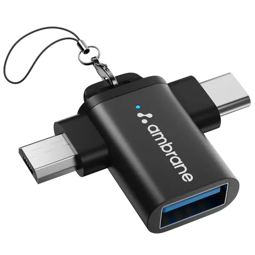 Image of Ambrane 2 in 1 OTG Adapter