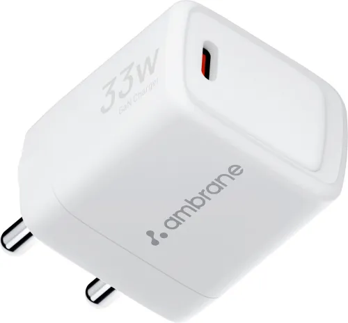 Image of Ambrane 33 W GaN 3 A Wall Charger for Mobile