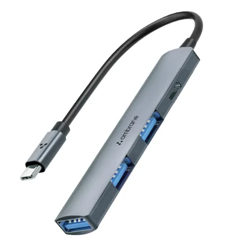 Image of Ambrane 4-in-1 Multiport USB Hub (E-Hub+)