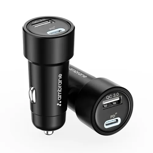 Image of Ambrane 51W Fast Charging Car Charger