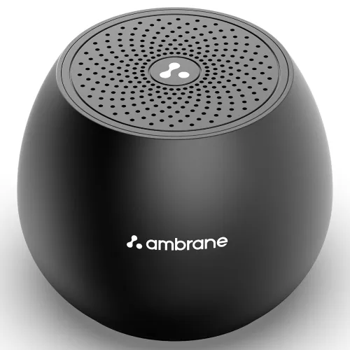 Image of Ambrane 5W Wireless Bluetooth Mini Speaker with 44Hrs Playtime, Immersive Sound, 52mm Driver, Twin Pairing, Integrated M
