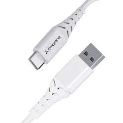 Ambrane 60W 3A Fast Charging Output Cable with Type-C USB Cable to USB for Mobile,