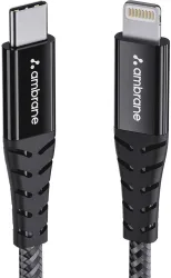 Ambrane ABTL-125 Lightning Charging Cable (1.25m)