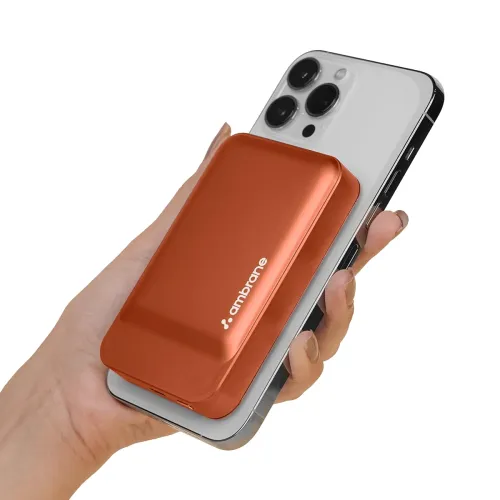 Image of Ambrane AeroSync PB Prime 10000mAh MagSafe Wireless Power Bank 20W