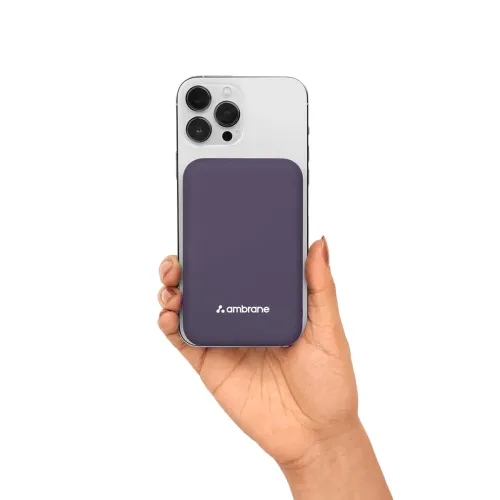 Image of Ambrane Magsafe Wireless 10000Mah Fast Charging Power Bank, Strong Magnet