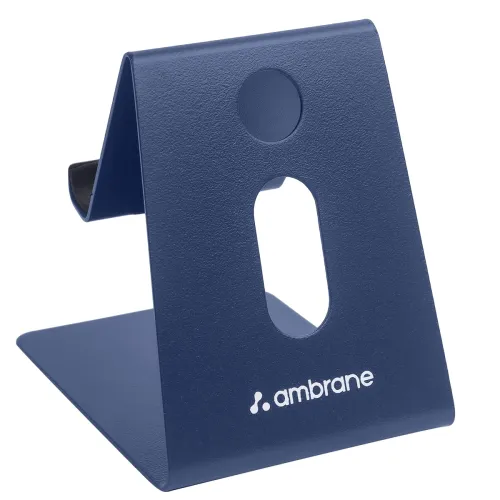 Image of Ambrane Tabletop Mobile Holding Stand, 180 Degree View, Premium Metal Body, Wide Compatibility, Multipurpose, Anti-Skid 