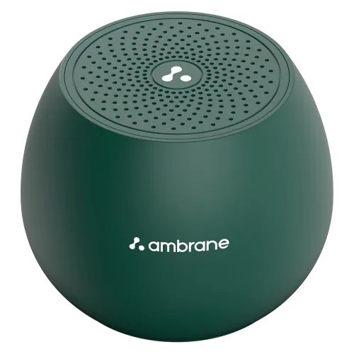 Image of Ambrane 5W Wireless Bluetooth Mini Speaker with 44Hrs Playtime, Immersive Sound, 52mm Driver, Twin Pairing, Integrated M