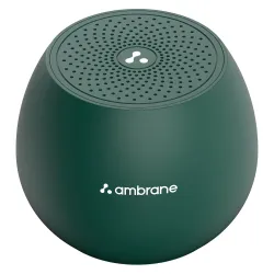 Ambrane 5W Wireless Bluetooth Mini Speaker with 44Hrs Playtime, Immersive Sound, 52mm Driver, Twin Pairing, Integrated M