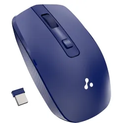 Ambrane Wireless Mouse with 2.4GHz, USB Nano Dongle, Silent Click, Optical Orientation Click Wheel, 4 Buttons, 1600 Adju