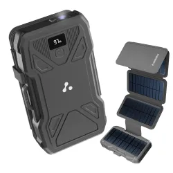 Ambrane Solar Powerbank 10000mAh with 5 Solar Panels