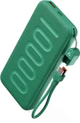 Ambrane 10000 mAh 22.5 W Power Bank (Green, Lithium-ion, Fast Charging, Power Delivery 3.0, Quick Charge 3.0 for Mobile)