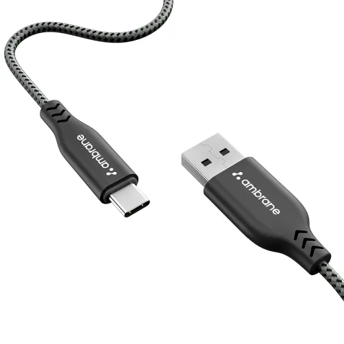 Image of Ambrane Type C Cable 3A Fast Charging For Smartphones, Tablets,