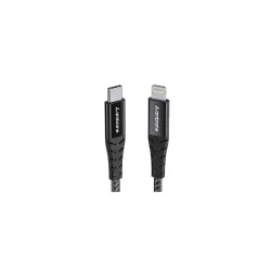 Ambrane Type-C to Lightning USB Cable, 22.5W Fast Charging, 480Mbps Data Sync Cable Compatible with iPhone, iPad, Macboo