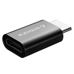 Ambrane Type-C to Micro USB OTG Adapter for 3A Fast Charging and Data Sync- Compatible with All Type-C Enabled Devices B