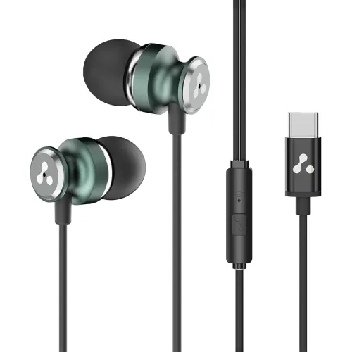Image of Ambrane Type-C Wired in Ear Earphones, 10Mm Bass Drivers