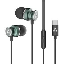 Ambrane Type-C Wired in Ear Earphones, 10Mm Bass Drivers