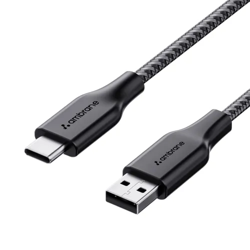 Image of Ambrane Unbreakable 3A Fast1.5m Braided Type C Cable