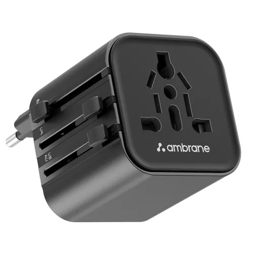 Image of Ambrane Universal Worldwide Travel Adapter Black