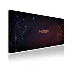 Ambrane Desk Mat 23 x 11 inches for Gaming Mouse Pad, Computer Laptop, Keyboard Mouse Pad, Notebook, MacBook, for Office & Home with Stitched Edges, Non-Slip Rubber Base, Waterproof Surface
