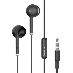 Ambrane Wired Earphones with Mic Black