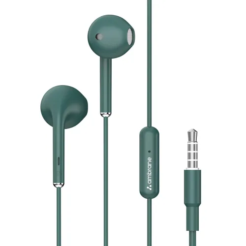 Image of Ambrane Wired in Ear Earphones with in-line Mic