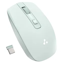 Ambrane Wireless Mouse with 2.4GHz, USB Nano Dongle, Silent Click, Optical Orientation Click Wheel, 4 Buttons, 1600 Adju