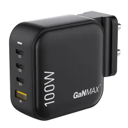 Ambrane 100W 4 Port Fast Charger Adapter (3 Type C & 1 USB)
