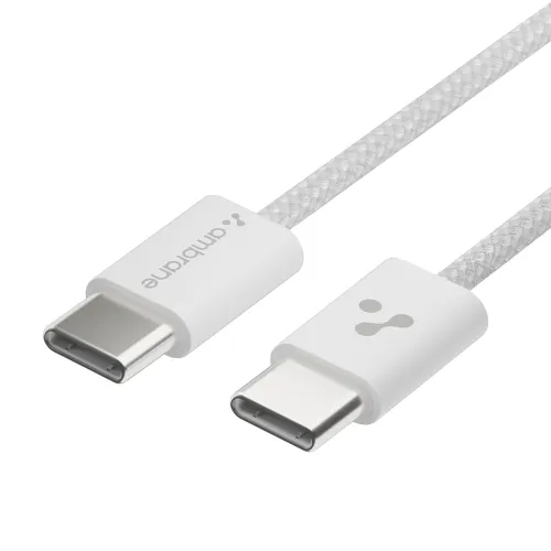 Image of Ambrane 60W Type-C Fast Charging Cable for Smartphones, Tablets, Laptops, iPhone 15 & Other C Devices, PD Technology, 48