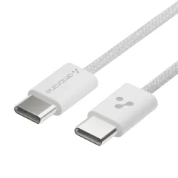 Ambrane 60W Type-C Fast Charging Cable for Smartphones, Tablets, Laptops, iPhone 15 & Other C Devices, PD Technology, 48