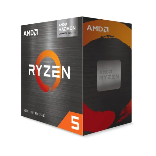 Image of AMD Ryzen 5 5600G Desktop Processor with 6-core/12-thread, 19MB Cache, up to 4.4 GHz max Boost and Radeon Graphics