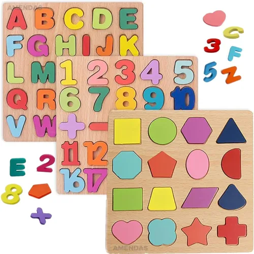 Image of AMENDAS Wooden Learning Educational Board for Kids