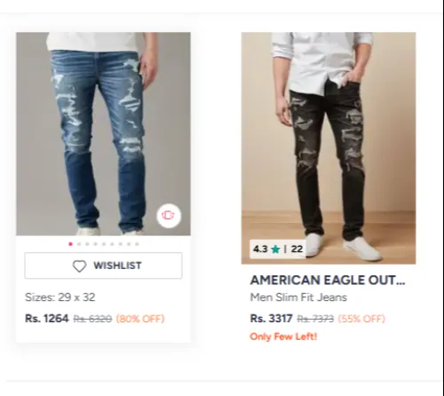 Image of American Eagle Men Skinny Jeans Upto 80% OFF