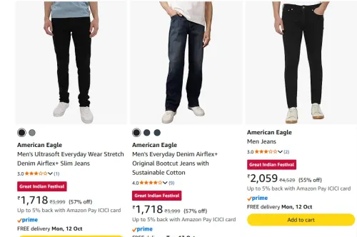 Image of American Eagle Men's Jeans at minimum 55% Discount