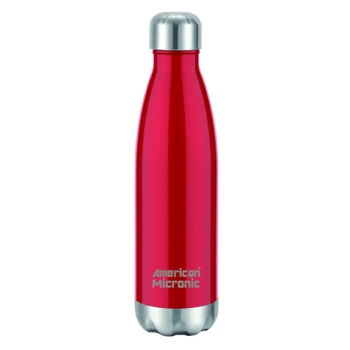 Image of American MICRONIC-Stainless Steel (304 Grade) Vacuum Insulated Flask Water and Beverage Bottle (AMI-BT50 -Red, 500ml)
