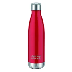 American MICRONIC-Stainless Steel (304 Grade) Vacuum Insulated Flask Water and Beverage Bottle (AMI-BT50 -Red, 500ml)