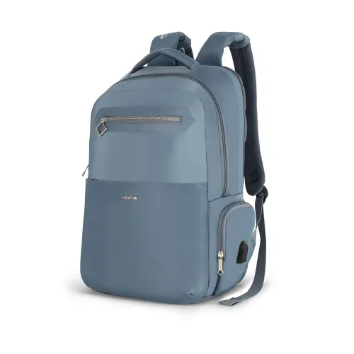 Image of American Tourister Jit+ 2.0 Style 02, 28L Office 3 Compartment Laptop Backpack With Cable Organizer Pouch, USB Charging 