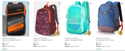 Image of American Tourister Backpacks upto 63% Discount