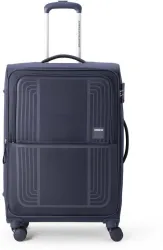 AMERICAN TOURISTER Small Check-in Suitcase (59 cm) 8 Wheels - BERN+ - Black