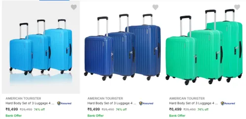Image of American Tourister Suitcases (SO3) at minimum 70% Discount