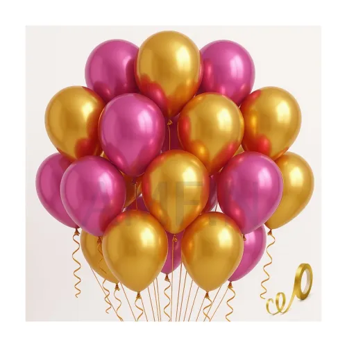 Image of Amfin 10" Chrome Balloons (20 Pack)