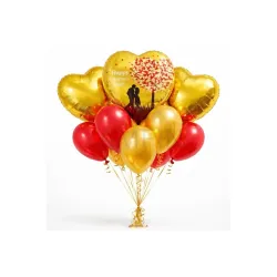 AMFIN Happy Valentine’s Day Balloon Decoration Set (Pack of 9)