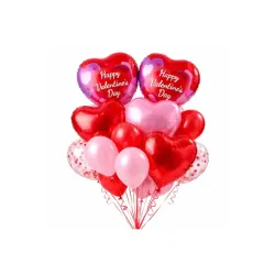 AMFIN (Pack of 14) Happy Valentine’s Day Balloon Decoration Set