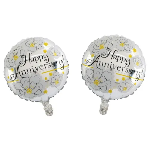 Image of AMFIN® (Pack of 2) 17 Inch Happy Anniversary 