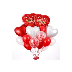 AMFIN (Pack of 14) Happy Valentine’s Day Balloon set
