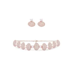 Ami Cubic Zirconia Necklace & Earring Set