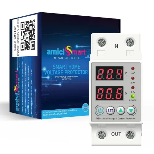 Image of amiciSmart Automatic Over Under Voltage and Over Load Protection 63A