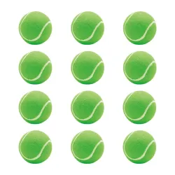 AMIFIT Light Weight Tennis Ball | Perfect for Recreational Sports, Cricket and Kids, Pack of 12 (Green)