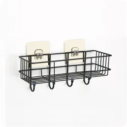Amiraj Wall Mounted Self-Adhesive Bathroom Organizer 