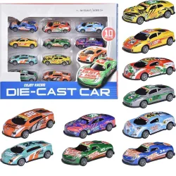 Amitasha 10 Unbreakable Racing Mini Diecast Car 